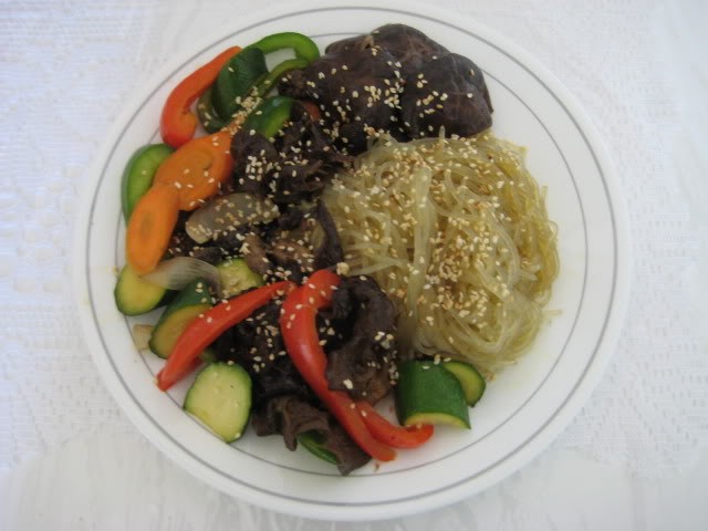 bun dai han xao chay