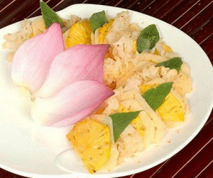 mon chay salad lien huong