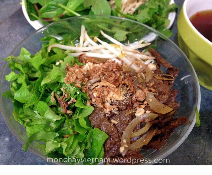 bun bo tron thuan chay
