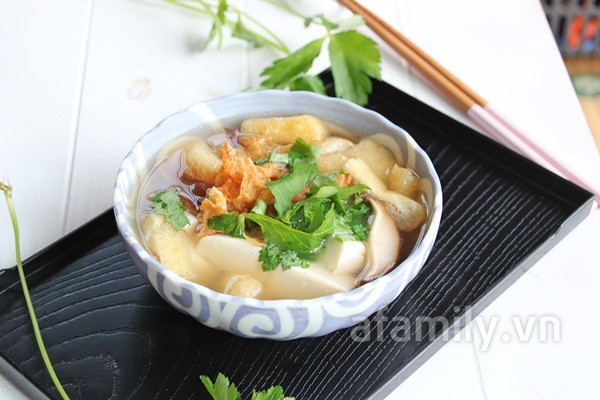 Canh chay thanh nhẹ cho bữa tối