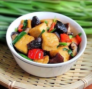 mon an chay dau phu xao rau cu