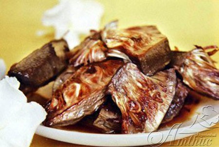mit kho mon chay ngon la mieng