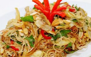 mon an chay goi bap chuoi