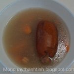 Món chay : Canh củ sen .
