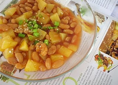 mon chay dau ninh nau khoai tay