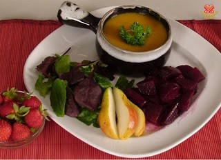 mon chay soup bi le ca ri va cu den ngot