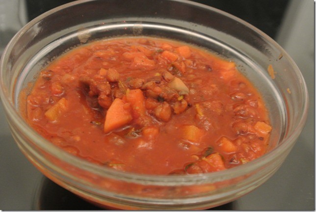 Món chay : Soup đậu lăng ( Lentils ) mon chay soup dau lang