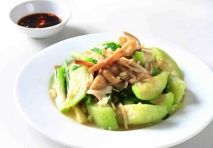 Món chay Nấm mối xào mướp