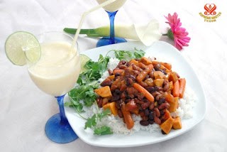 ragu dau khoai lang chay