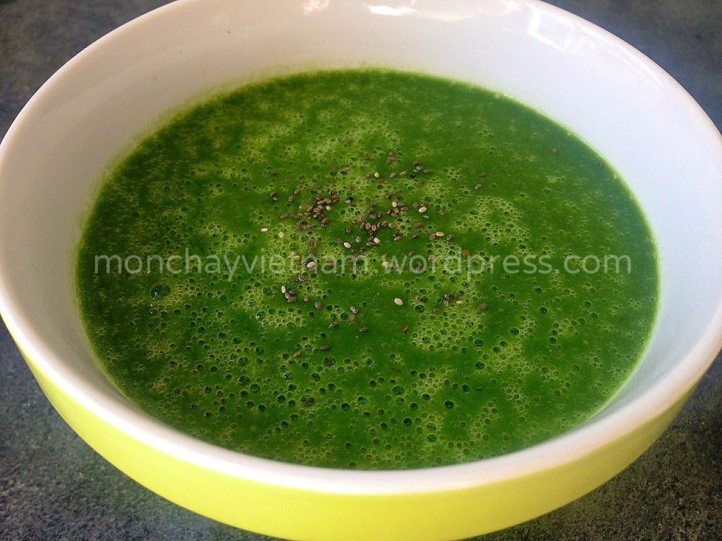 mon chay soup khoai lang mung toi