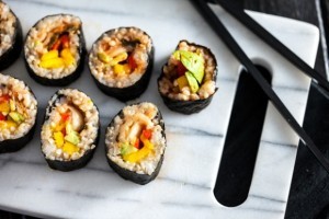 mon an chay sushi duoc nhieu nguoi yeu thich