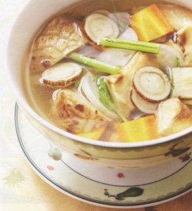 mon canh thuc duong duoc cho co kha nang tri benh.