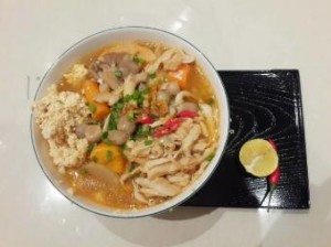 mon an chay: banh canh