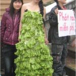 Tin tức ăn chay: Những chiếc váy rau củ tuyệt đẹp
