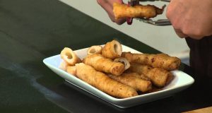 Món chay 45 – Mì căn xào lăn